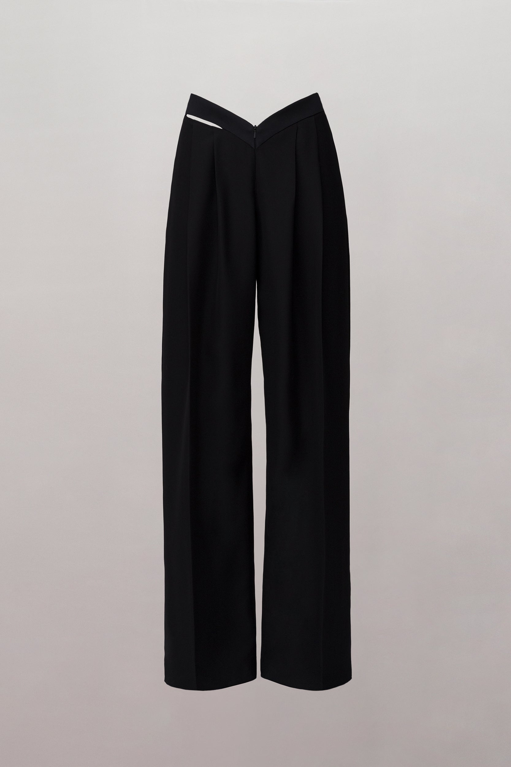 Buy Women Black Side Slit Peekaboo Bell Bottom Pants Online at Sassafras